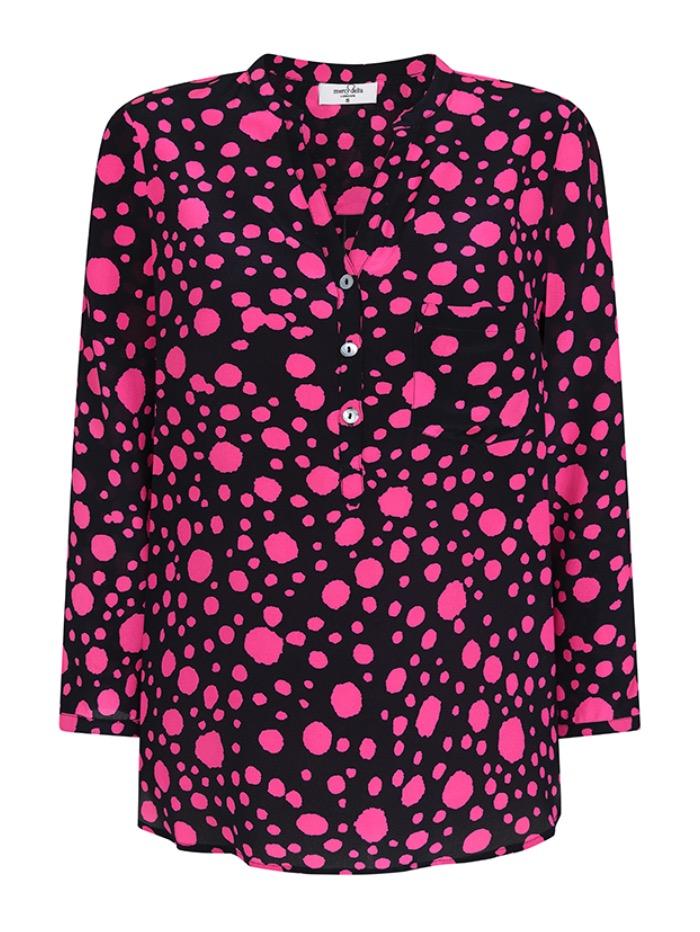 Mercy Delta Tops Mercy Delta Stanford Spots Agate Blouse izzi-of-baslow