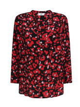 Mercy Delta Tops Mercy Delta Stanford Woven Leopard Ruby Blouse izzi-of-baslow