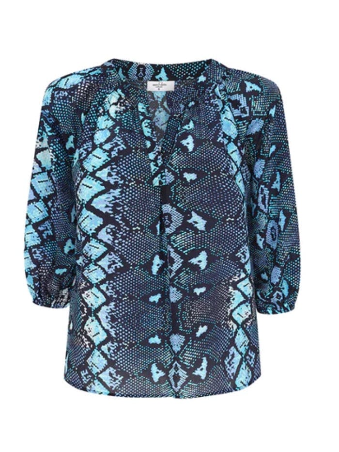 Mercy Delta Tops Mercy Delta Windsor Mamba Emerald Printed Blouse izzi-of-baslow