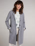 Oui Coats and Jackets Oui Boiled Wool Coat Grey 70901 9507 izzi-of-baslow