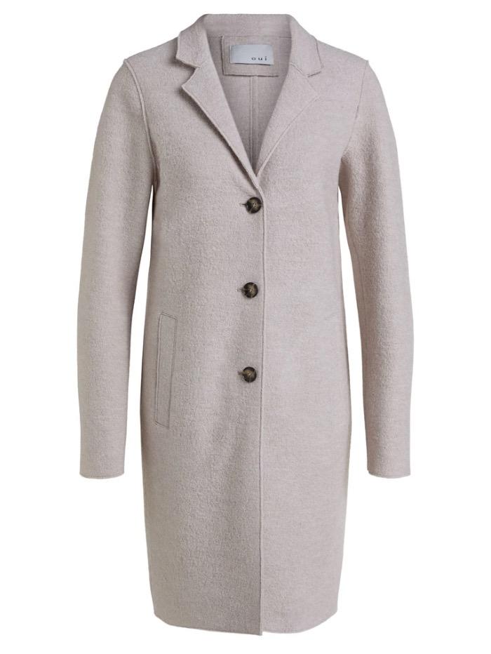 Oui Coats and Jackets Oui Boiled Wool Coat Off White 70901 1312199 1045 izzi-of-baslow