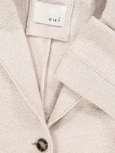 Oui Coats and Jackets Oui Boiled Wool Coat Off White/Oatmeal 70901 1312199 1045 izzi-of-baslow