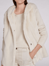 Oui Coats and Jackets Oui Cream Faux Fur Gilet 73829 1042 izzi-of-baslow