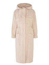 Oui Coats and Jackets Oui Oatmeal Outdoor Coat With Hood 75688 7036 izzi-of-baslow