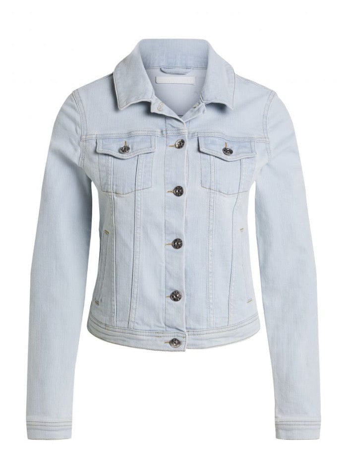 Oui Coats and Jackets Oui Pale Blue Denim Jacket  73048 5490 izzi-of-baslow