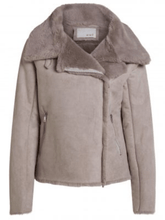 Oui Coats and Jackets Oui Taupe Faux Suede Jacket 74643 8051 izzi-of-baslow