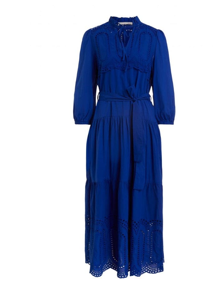 Oui Dresses Oui Cobalt Blue Cotton Maxi Dress 75970 5392 izzi-of-baslow