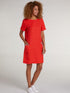 Oui Dresses Oui Fiery Red Diamante Pocket T-Shirt Dress 73323 3584 izzi-of-baslow