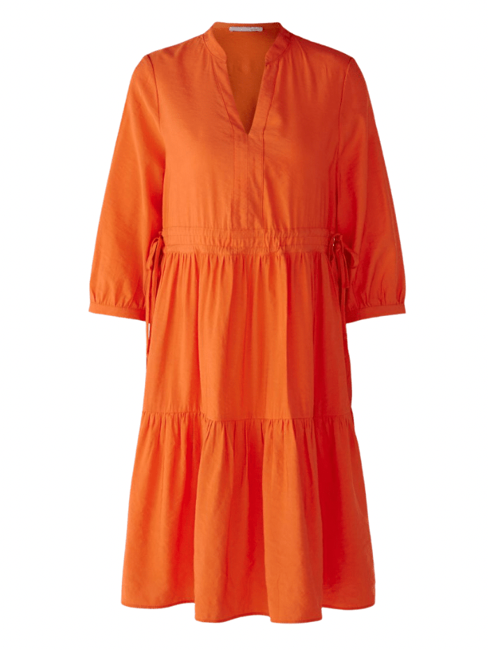 Oui Dresses Oui Orange Tiered Dress 78876 2882 izzi-of-baslow
