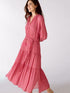 Oui Dresses Oui Pink and Stone Tiered Maxi Dress 76304 0723 izzi-of-baslow