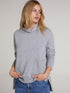 Oui Jumper Oui Classic Grey Roll Necked Sweater 70641 9283 izzi-of-baslow