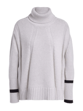 Oui Jumper Oui Stone Roll Necked Sweater 70730 izzi-of-baslow