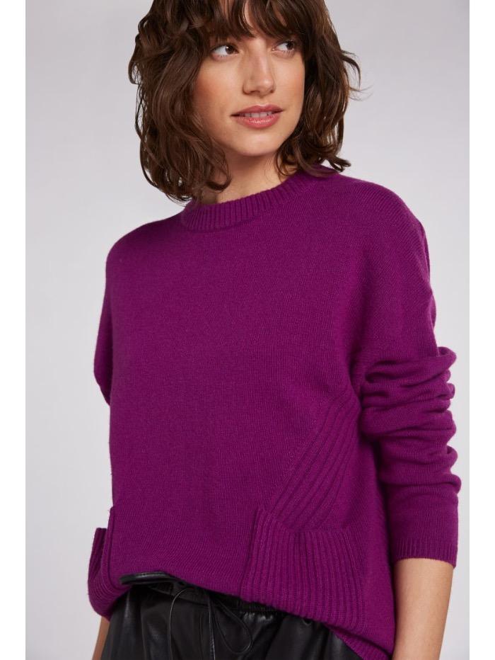 Oui Knitwear Oui Grape Juice Sweater 73875 3466 izzi-of-baslow