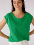 Oui Loungewear Oui Green Sleeveless Knitted Top 76414 6236 izzi-of-baslow