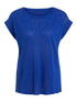 Oui Tops Oui Basic Royal Blue T-Shirt 76319 5392 izzi-of-baslow