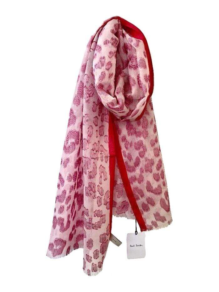 Paul Smith Accessories one / Pink Leopard Paul Smith Scarf Pink leopard W1A-785F-FS44-20 izzi-of-baslow