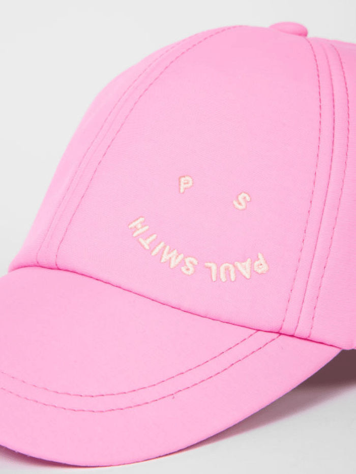 Paul Smith Accessories One Size Paul Smith Pink Happy Baseball Cap W1A-852DT-K287-20 izzi-of-baslow