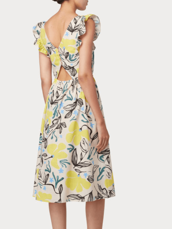 Paul Smith Dresses Paul Smith Lemon Floral Printed Dress W2R-539D-K31022-02 izzi-of-baslow