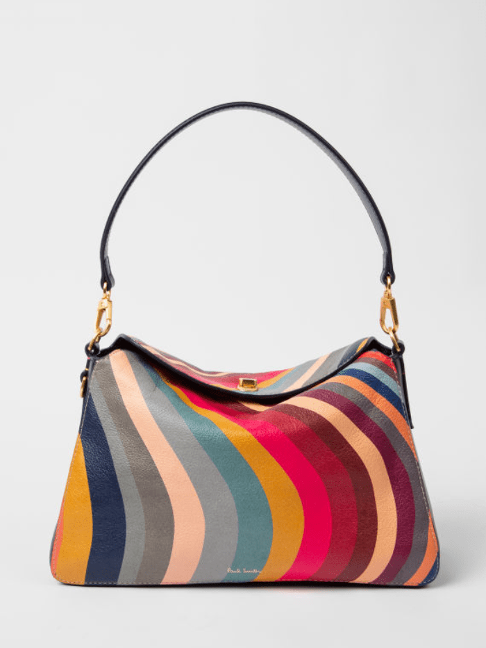 Paul Smith Handbags one / swirl Paul Smith Swirl Leather Shoulder Bag W1A-7489-ESWIRL-90 izzi-of-baslow