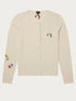 Paul Smith Knitwear Paul Smith Off White Embroidered Knitted Cardigan W2R-087N-H30900-02 izzi-of-baslow