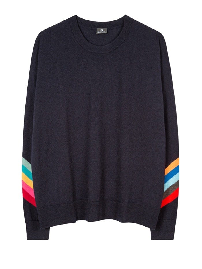 Paul Smith Knitwear Paul Smith S Woman’s Navy Knitted Crew Neck W2R-993K-H30856 49 izzi-of-baslow