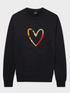 Paul Smith Loungewear Paul Smith S Black Swirl Print Heart Sweatshirt W2R-142V-GP2838 79 izzi-of-baslow