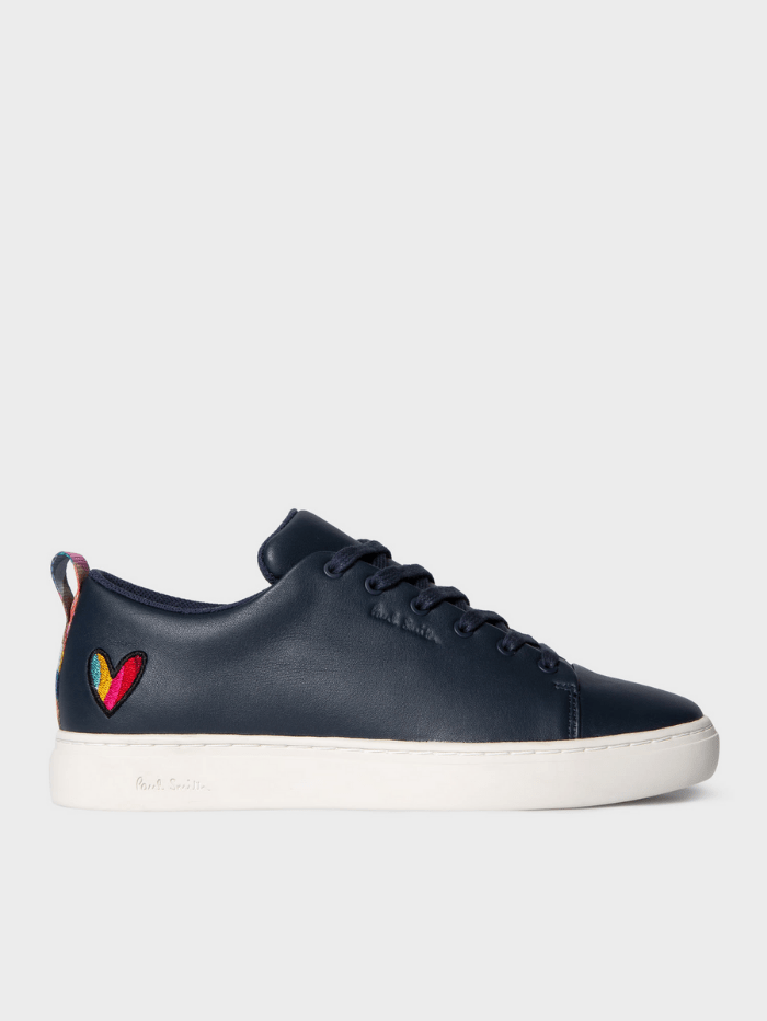 Paul Smith Shoes Paul Smith Navy Lee Trainers With Swirl Heart W1S-LEE12-GLEA 49 izzi-of-baslow