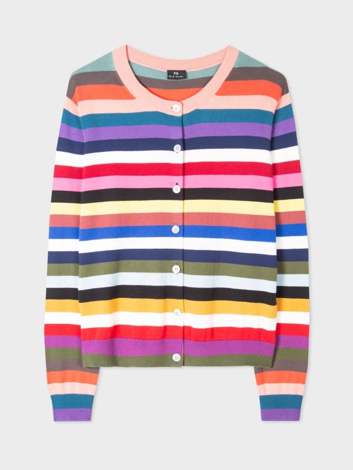 Paul Smith Tops Paul Smith Cardigan Multi Coloured Striped W2R-915K-F30762-92 izzi-of-baslow