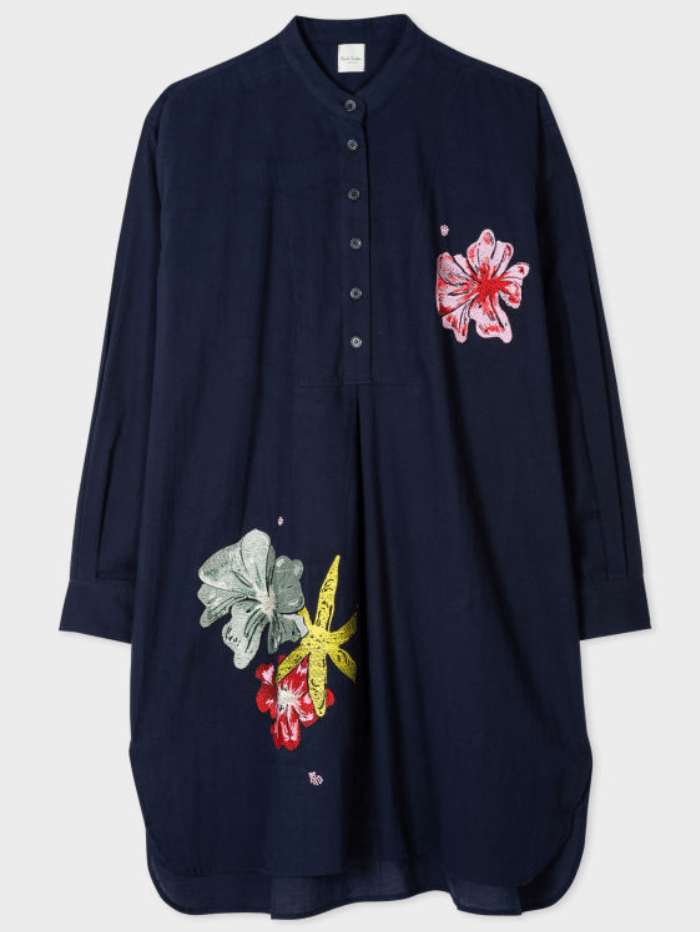 Paul Smith Tops Paul Smith Embroidered Long Shirt W1A-334F-KU347 42 izzi-of-baslow