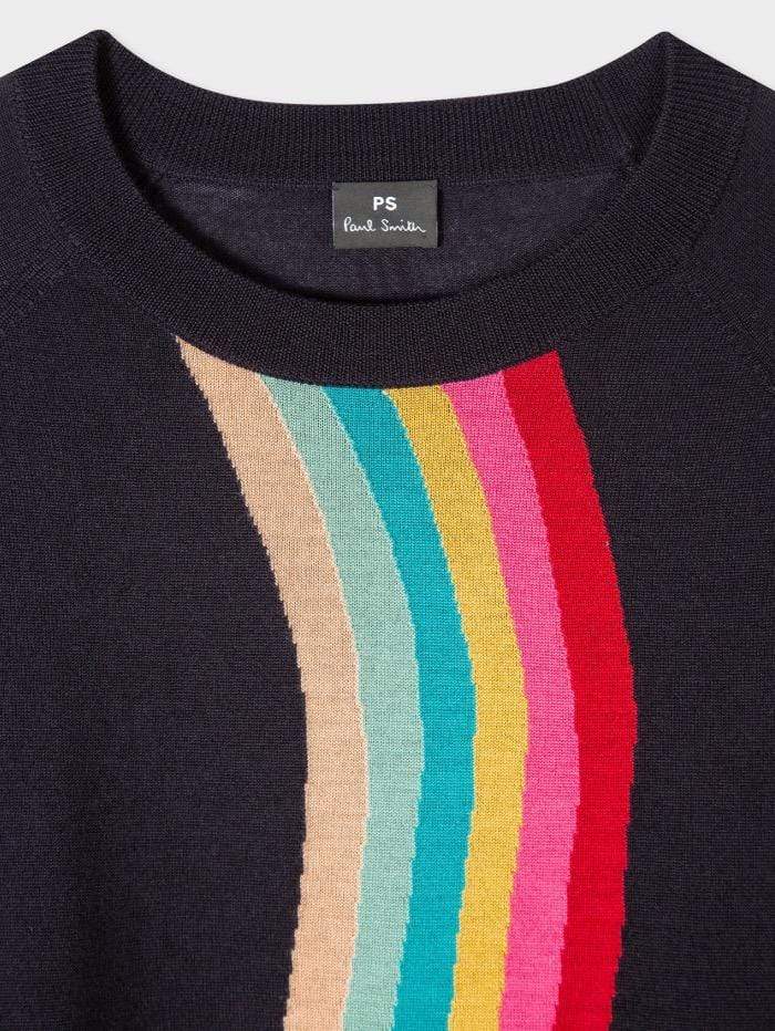 Paul Smith Tops Paul Smith Jumper Navy with Rainbow W2R-838K-F30704-49 izzi-of-baslow