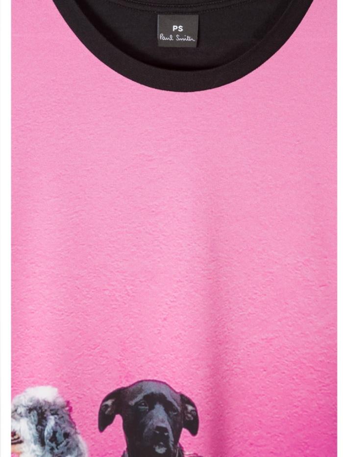 Paul Smith Tops Paul Smith LA Dogs Print Modal Blend T-Shirt W2R-G799-EP2011 79 izzi-of-baslow