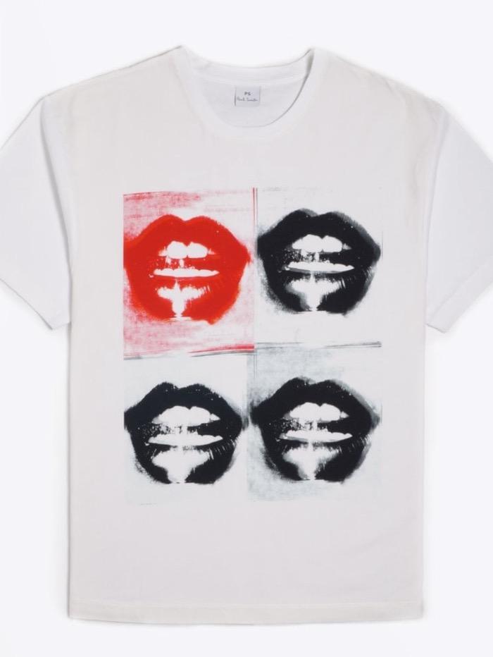 Paul Smith Tops Paul Smith Lips Print Cotton T-Shirt W2R-031V-EP2252 izzi-of-baslow