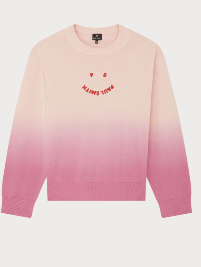 Paul Smith Tops Paul Smith Pink Happy Knitted Jumper W2R-299N-K31044 23 izzi-of-baslow