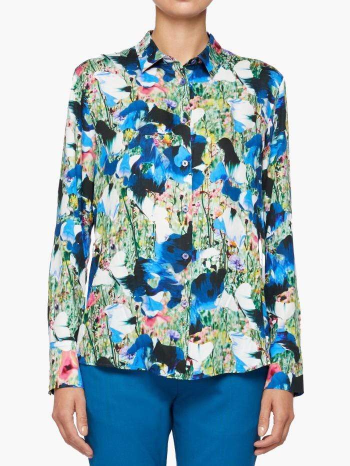 Paul Smith Tops Paul Smith Shirt Blue Floral W2R-019B-F30751-47 izzi-of-baslow