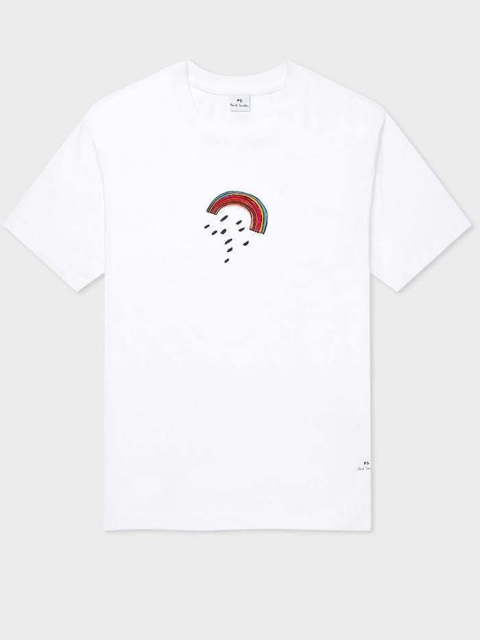 Paul Smith Tops Paul Smith T Shirt Heart White W2R-031V-GP2842-01 izzi-of-baslow