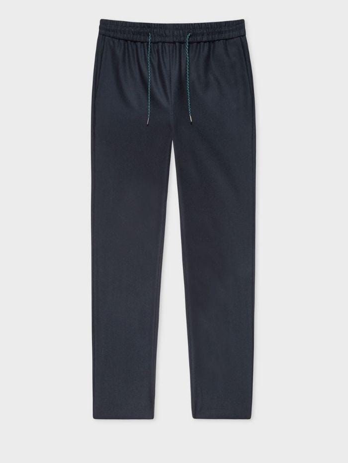 Paul Smith Trousers Paul Smith Navy Wool Drawstring Trousers W2R-133T-E20682 izzi-of-baslow