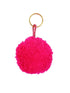 Pom Pom Galore Gifts One Size Pom Pom Galore Neon Pink Pom Pom Key Ring izzi-of-baslow