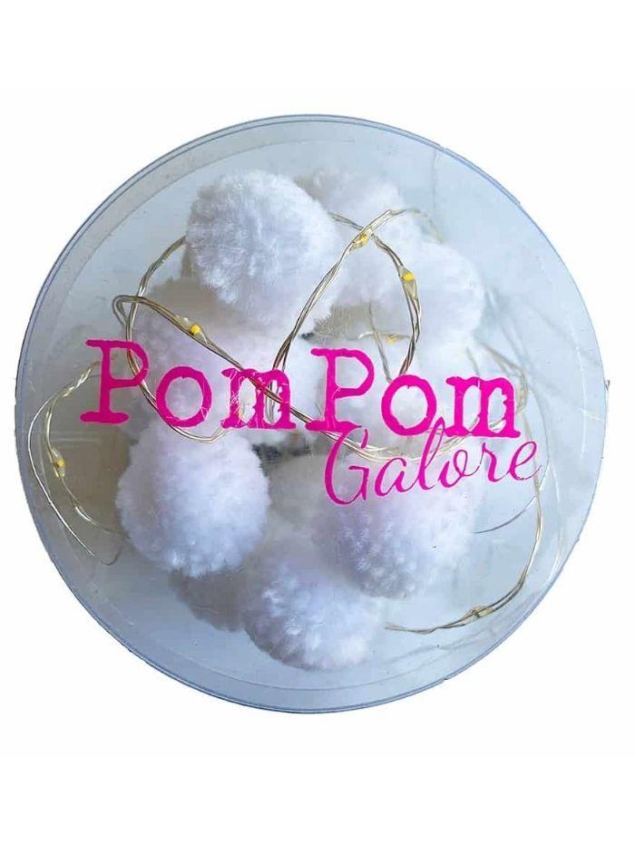 Pom Pom Galore Gifts One Size Pom Pom Galore White LED Light String izzi-of-baslow