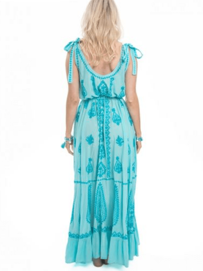 Pranella Beachwear Pranella Atzaro Aqua Blue Maxi Dress izzi-of-baslow
