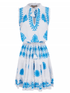 Pranella Beachwear Pranella Celon White & Blue Summer Beach Dress izzi-of-baslow