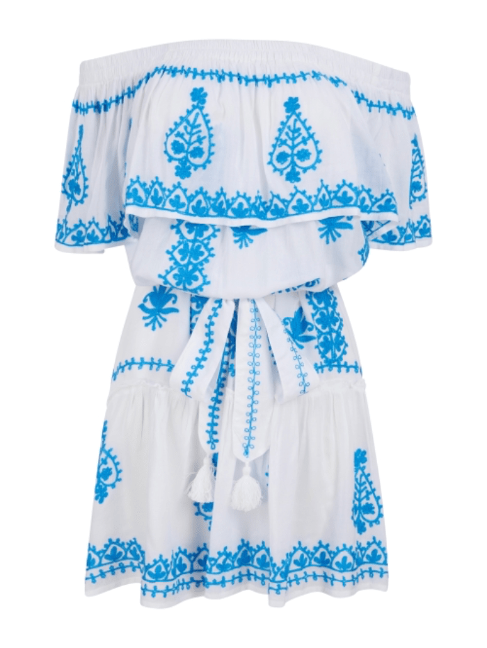 Pranella Beachwear Pranella Fiona China Blue &amp; White Mini Dress izzi-of-baslow