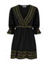 Pranella Beachwear Pranella Hope Black & Gold Mini Dress izzi-of-baslow