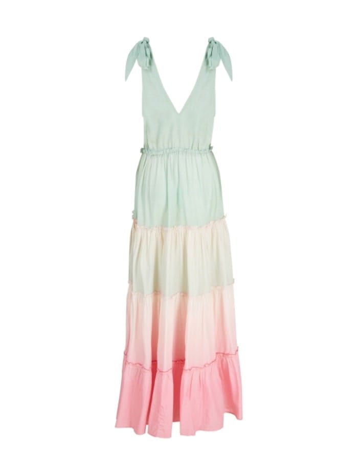 Pranella Dresses Pranella Jinka Maxi Dress Mint Pink Ombre izzi-of-baslow