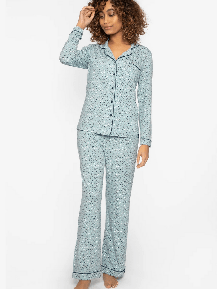 Pretty You London Loungewear Pretty You London Bamboo Collection Heart Splash Pyjamas izzi-of-baslow