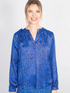 Primrose Park London Tops Primrose Park London Sandy Open Shirt Leo 01 Blue izzi-of-baslow