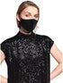 Riani Accessories One Size Riani Black Sequinned Face Mask izzi-of-baslow