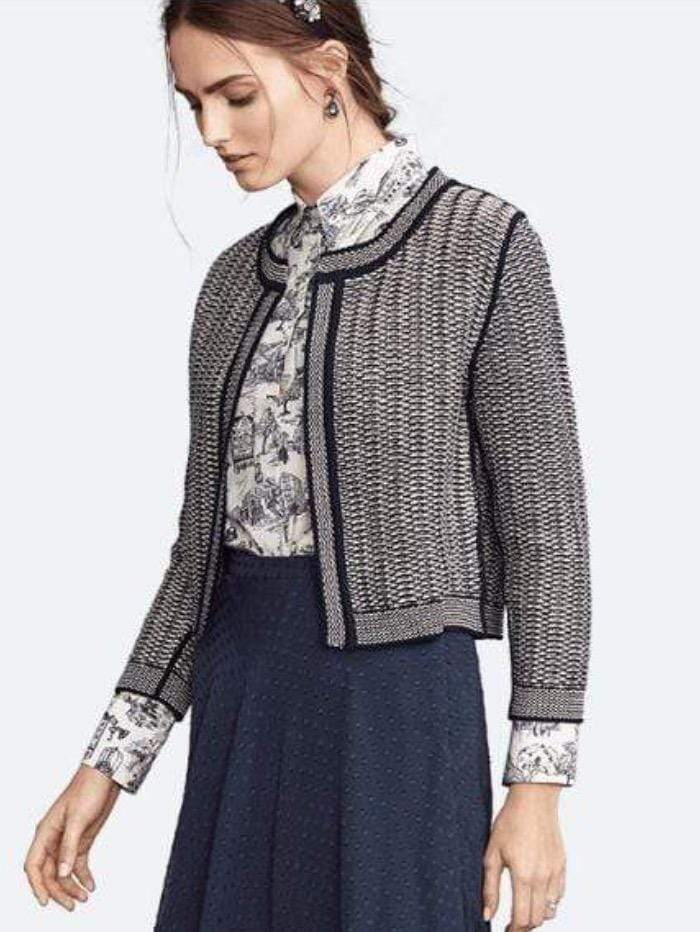 Riani Coats and Jackets Riani Reversible Knitted Jacket In Boucle 307310-7891 494 izzi-of-baslow