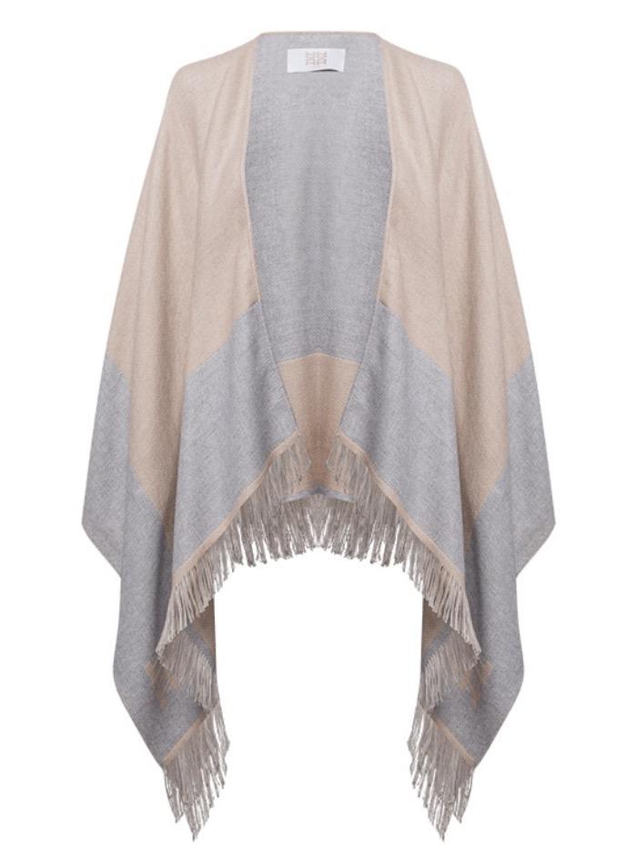 Riani Coats &amp; Jackets O/S Riani Biscuit and Grey Wrap 139070-9550 897 izzi-of-baslow