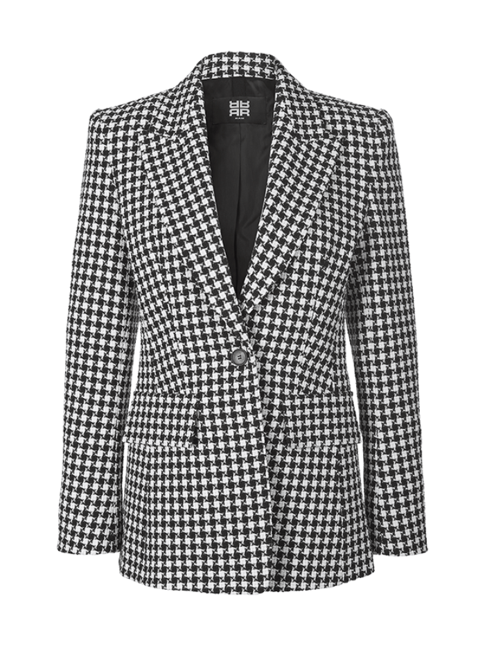 Riani Coats &amp; Jackets Riani Black White Checked Blazer 331240 4090 987 izzi-of-baslow