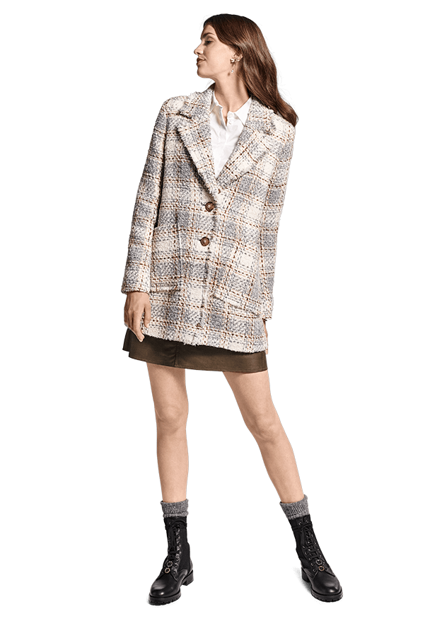 Riani Coats & Jackets Riani Ivory Boucle jacket 802580-3763 izzi-of-baslow